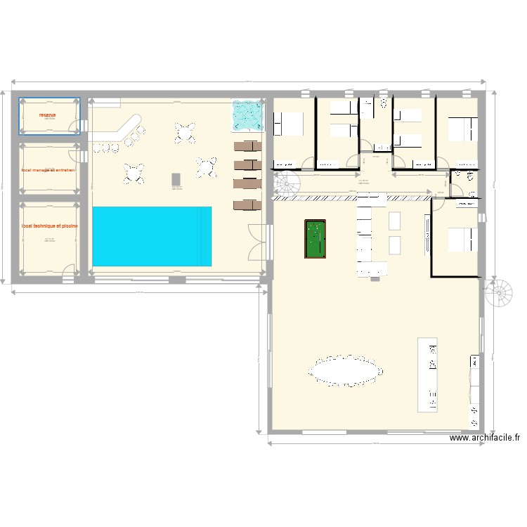 depot . Plan de 13 pièces et 491 m2