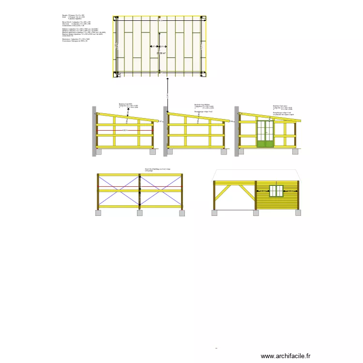 Meaulne Abri jardin. Plan de Meaulne Abri jardin. Plan de