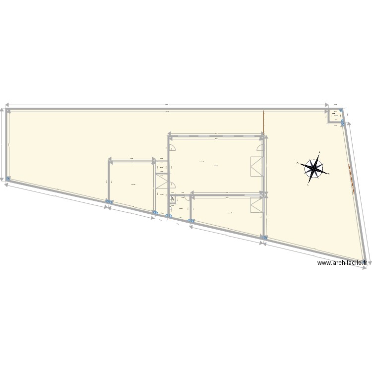 Hangar Trevou etTerrain. Plan de 0 pièce et 0 m2