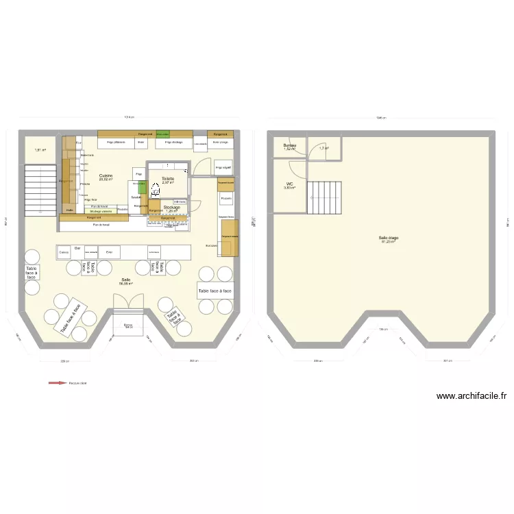 Cuisine Cheval Blanc. Plan de Cuisine Cheval Blanc. Plan de