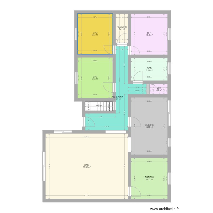 TRAVAUX. Plan de 0 pièce et 0 m2