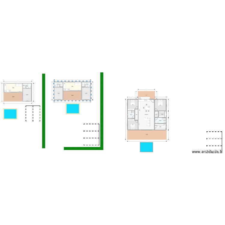 Projet Bois carré 2. Plan de 0 pièce et 0 m2