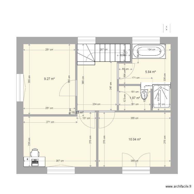 Prades 1er étage v3. Plan de 0 pièce et 0 m2