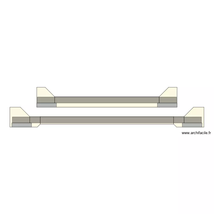 Plan cadre lit. Plan de 