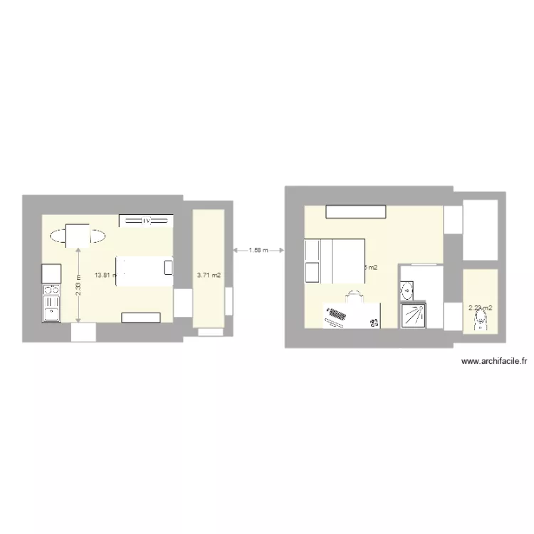Meublé Lambé. Plan de Meublé Lambé. Plan de