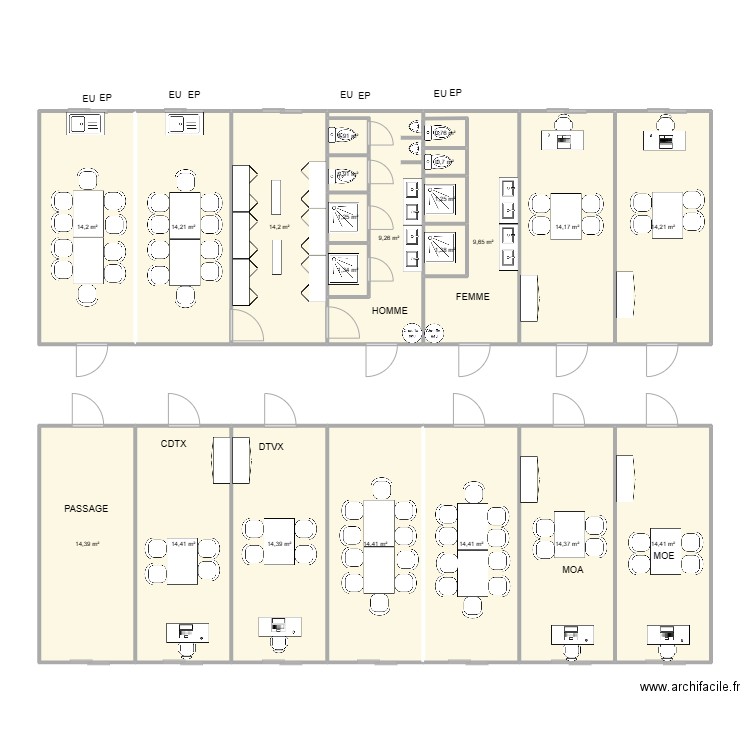 EIFFAGE - CARTERET. Plan de 0 pièce et 0 m2