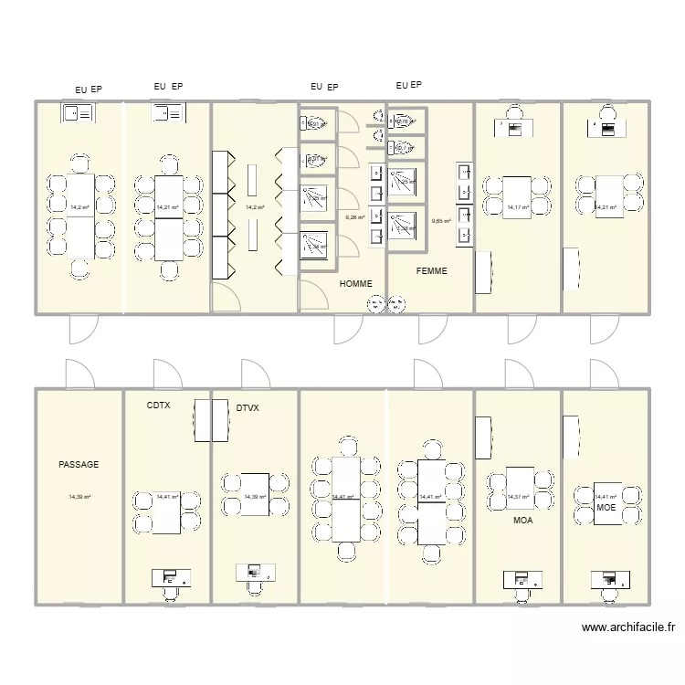 EIFFAGE - CARTERET. Plan de 