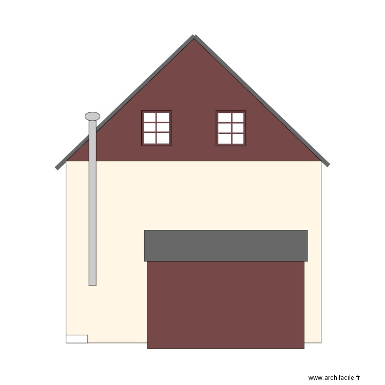 Plan façade Clarets sud. Plan de 0 pièce et 0 m2