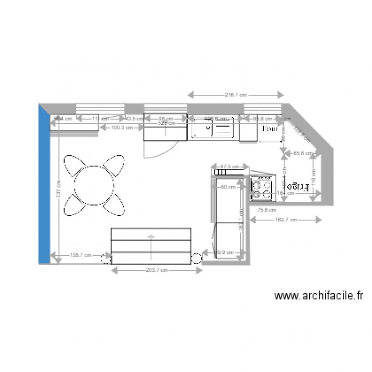 Cuisine 2. Plan de 0 pièce et 0 m2