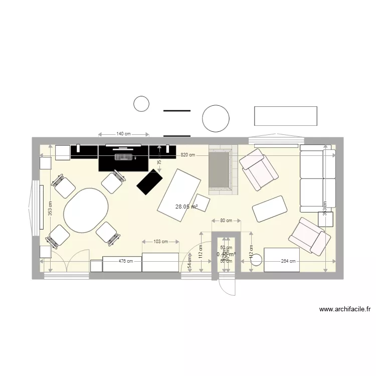 Séjour Salle à manger. Plan de Séjour Salle à manger. Plan de