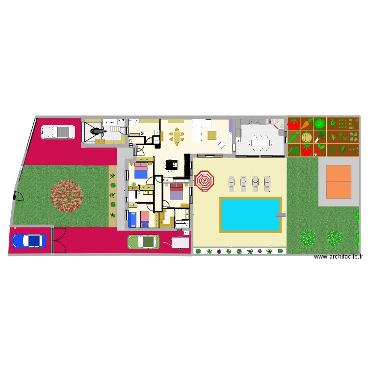 Bruno1. Plan de 6 pièces et 115 m2