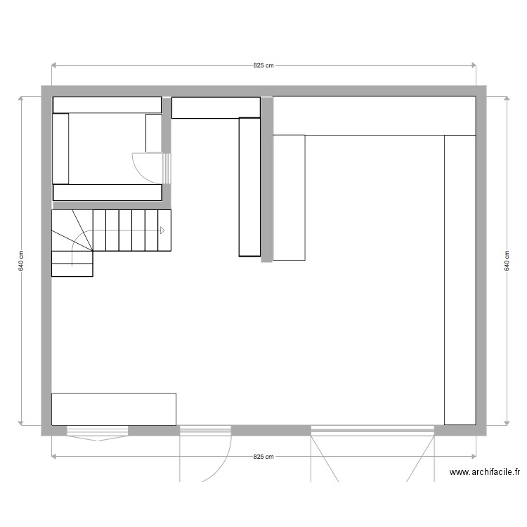 sous sol. Plan de 0 pièce et 0 m2