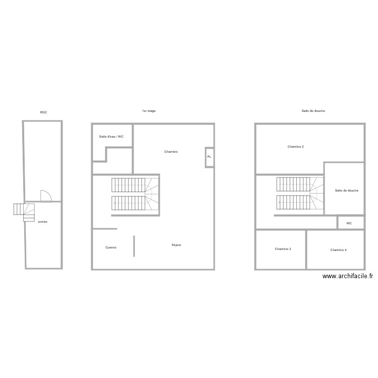 DECRON TRIPLEX 1903 020. Plan de 0 pièce et 0 m2