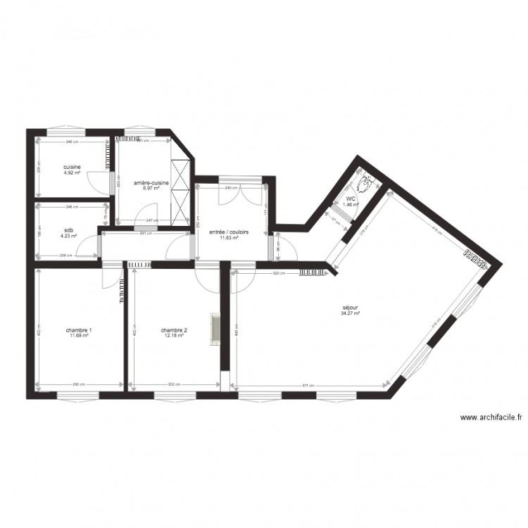PLAN DUNKERQUE existant défdéf. Plan de 0 pièce et 0 m2