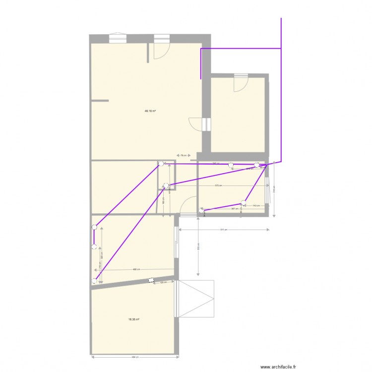 circuit evacuation. Plan de 0 pièce et 0 m2