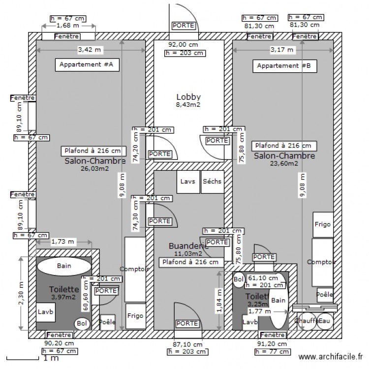 Plan Garon Sous-sol. Plan de 0 pièce et 0 m2