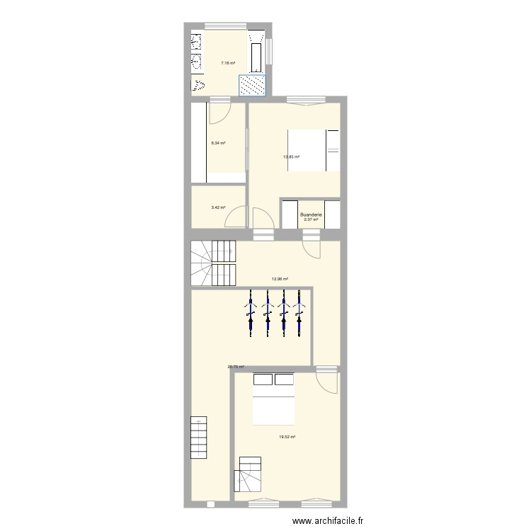 Tabellion Rez semi enterré version 4. Plan de 0 pièce et 0 m2