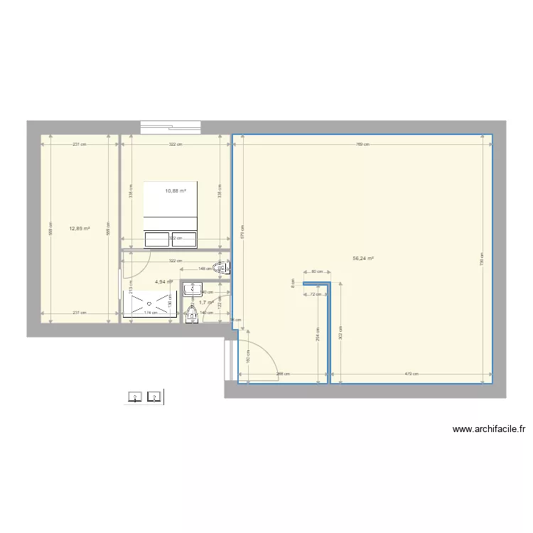 plan povo 2 chambres. Plan de plan povo 2 chambres. Plan de