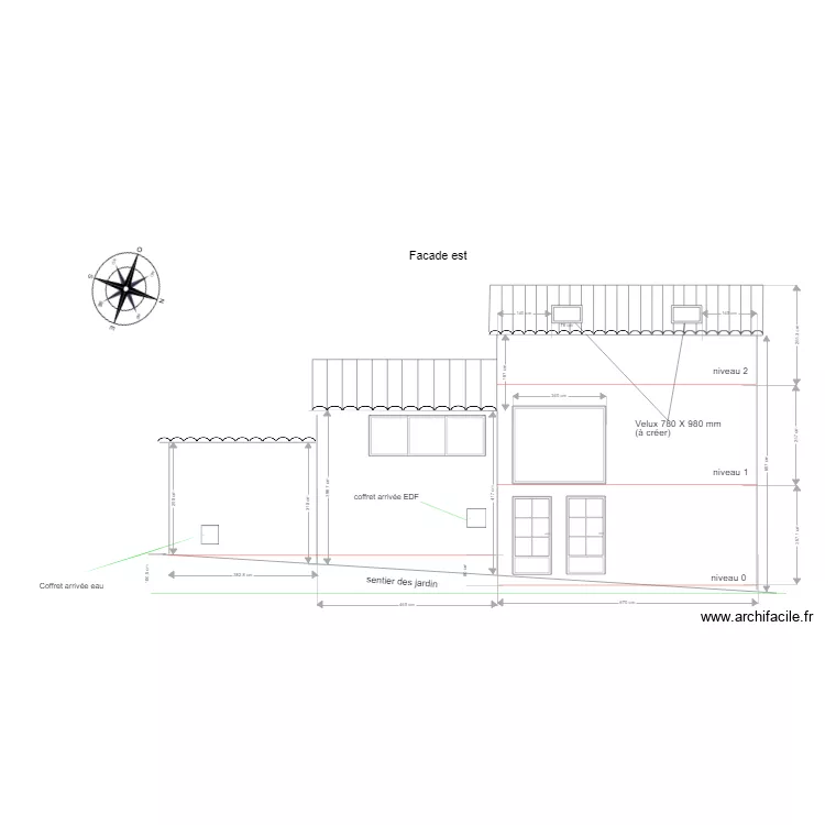 facade est v3. Plan de 