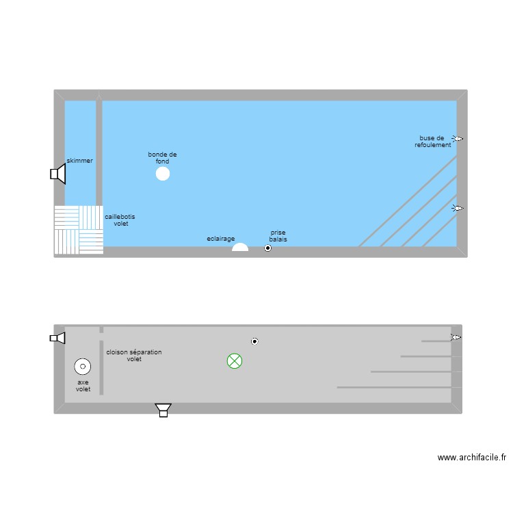 plan houberdon. Plan de 2 pièces et 36 m2