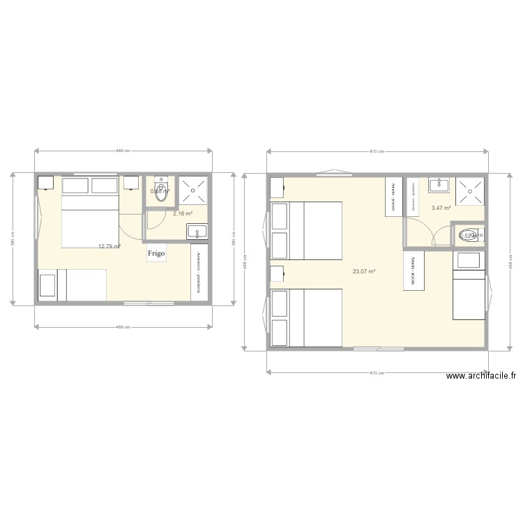 Bungalow. Plan de 0 pièce et 0 m2