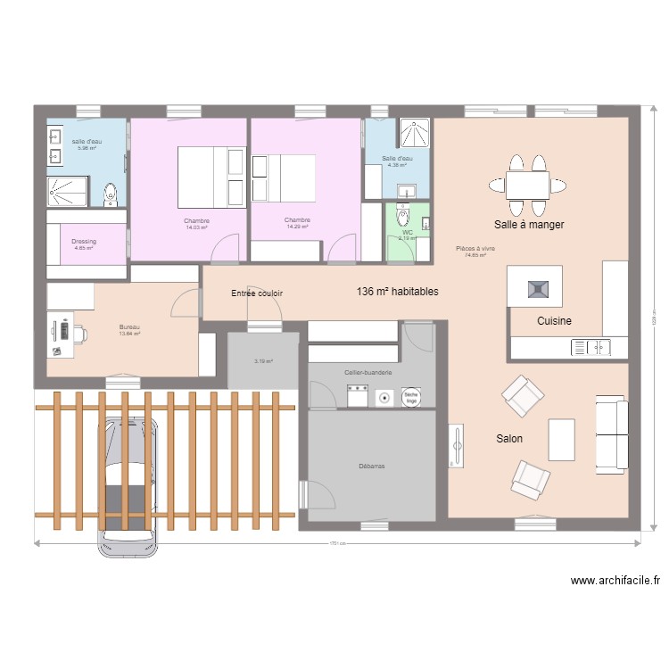 Maison 08 v4. Plan de 0 pièce et 0 m2