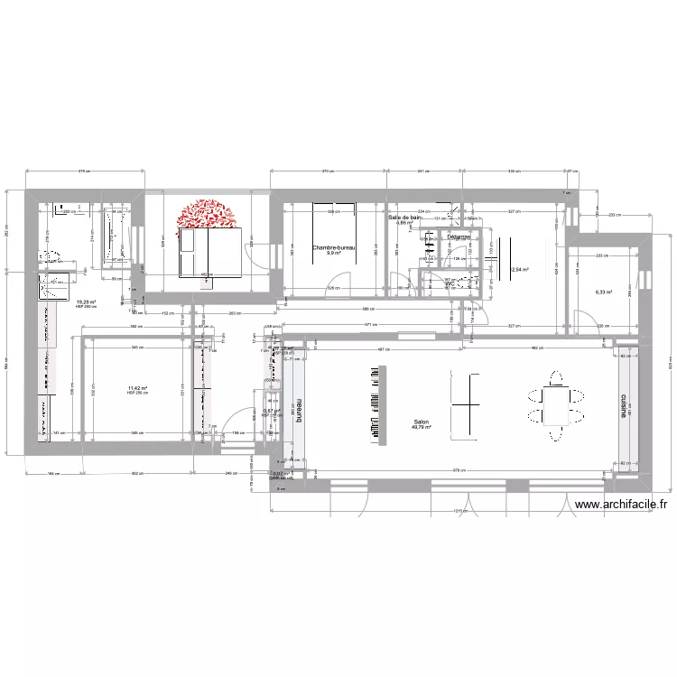 PLAN4B-changement CHAMBRE-sans ouverture NORD-3 juin -134m2-. Plan de 