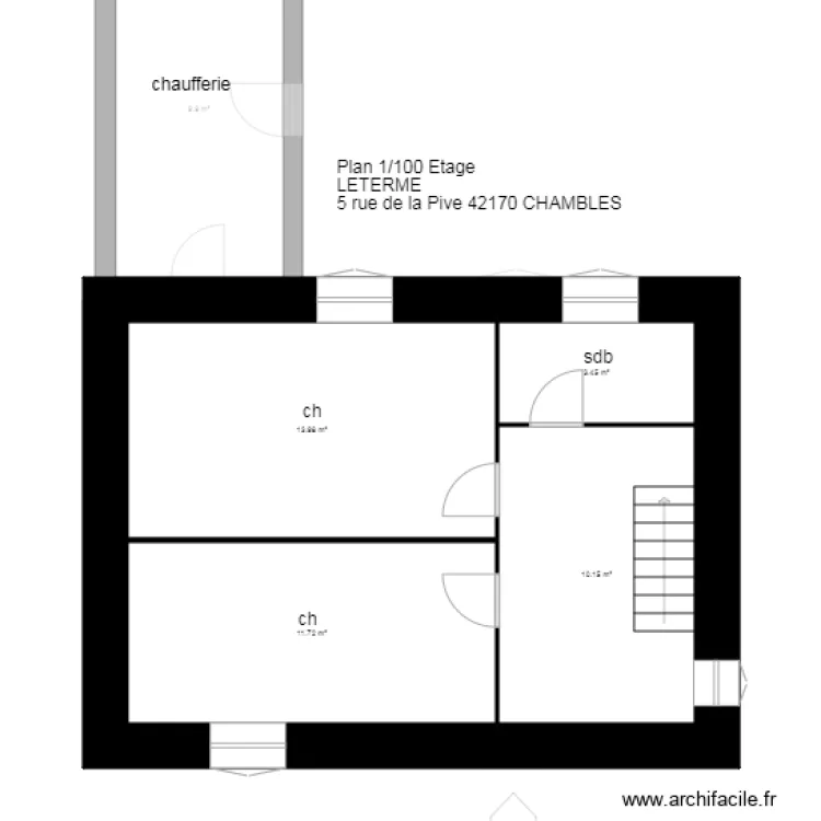 plan LETERME Chambles. Plan de 