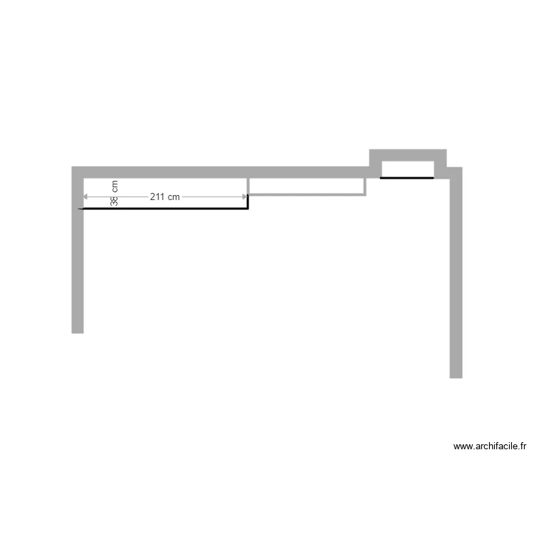 mur cheminée vue de haut. Plan de mur cheminée vue de haut. Plan de