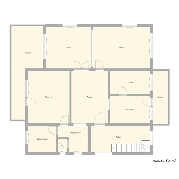 Croquis MICHEL 1er Etage. Plan de 12 pièces et 151 m2