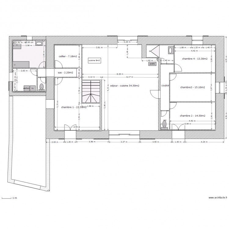 moncigoux. Plan de 0 pièce et 0 m2