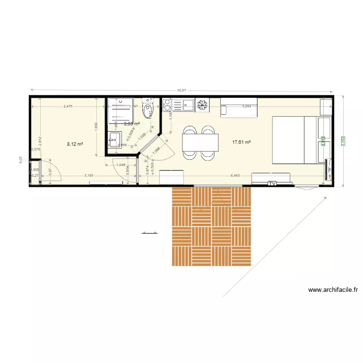 ch hote 2. Plan de 3 et 29 m² ch hote 2. Plan de 3 et 29 m²