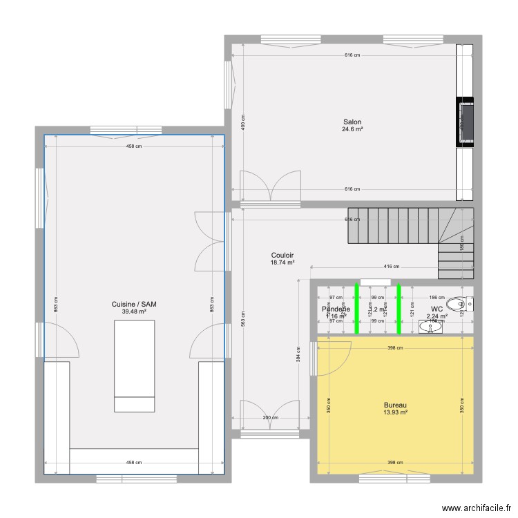 RDC 2. Plan de 0 pièce et 0 m2