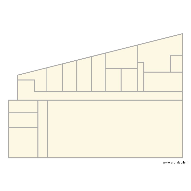 IDBHBlocBViergeniveau0. Plan de 14 pièces et 250 m2