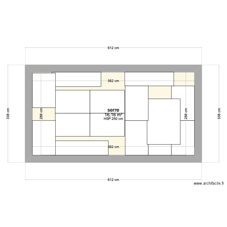 serre sol. Plan de 0 pièce et 0 m2