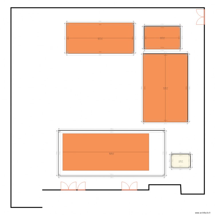 FACADE. Plan de 5 pièces et 187 m2