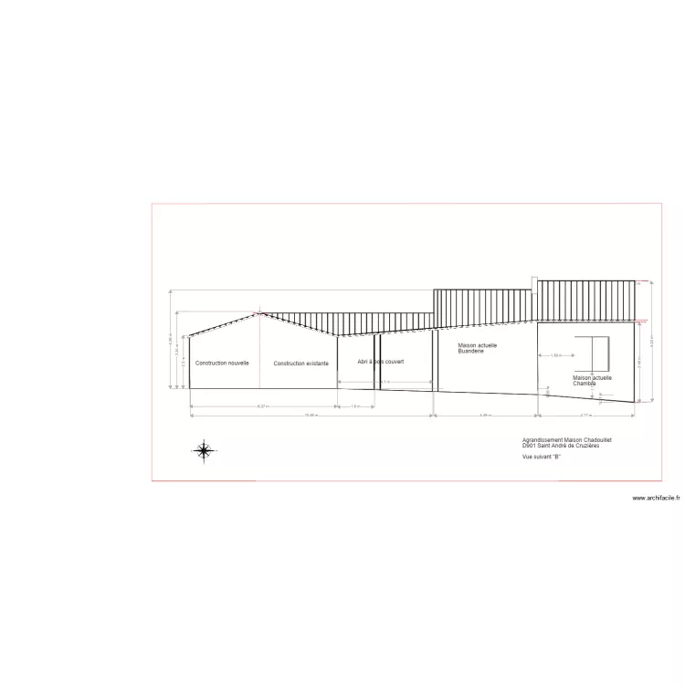 Chad Vue jardin. Plan de 