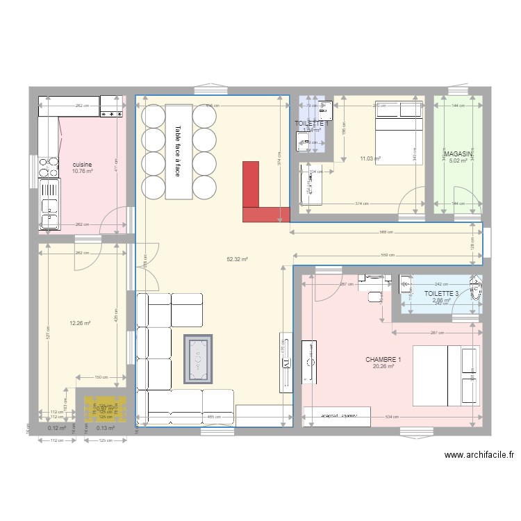 VILLA BASSE F2. Plan de 0 pièce et 0 m2