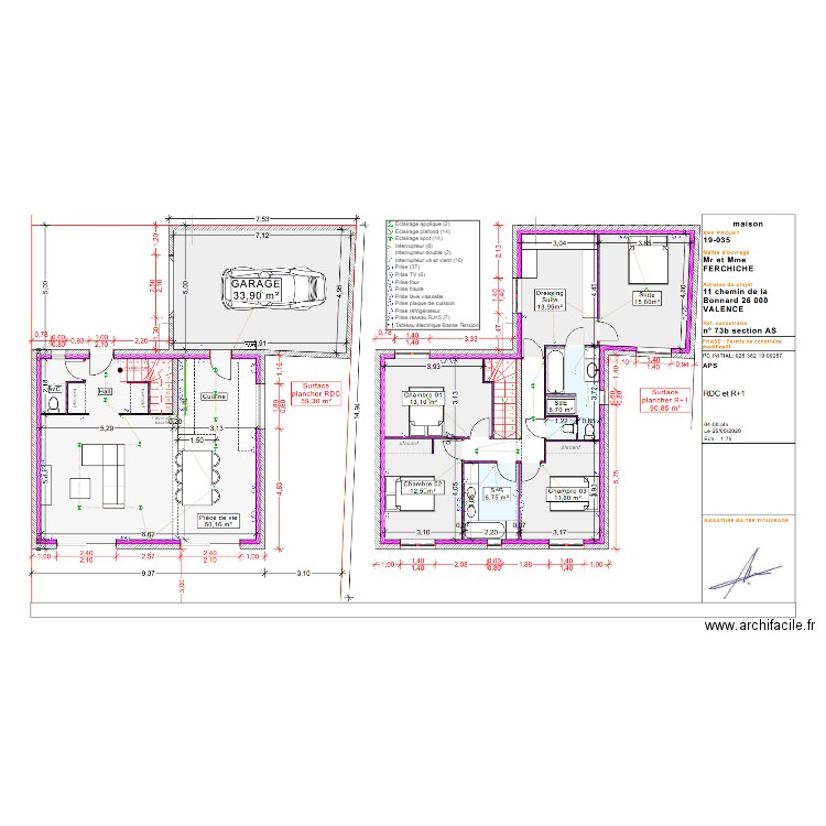 Plan Elec Ferchiche. Plan de 0 pièce et 0 m2