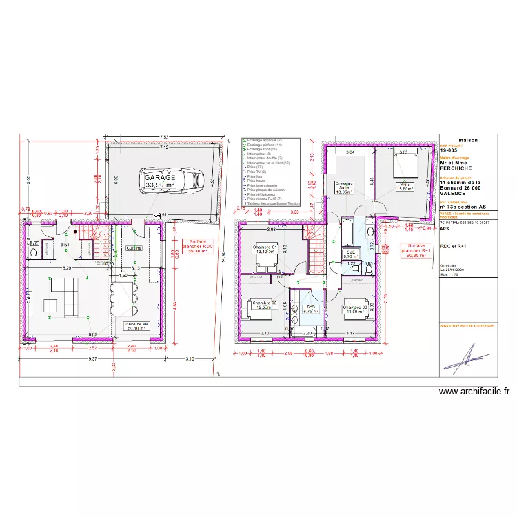 Plan Elec Ferchiche. Plan de 