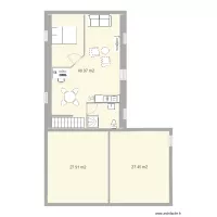 planAPP GRENIER avec velux et entr&eacute;e par le cellier