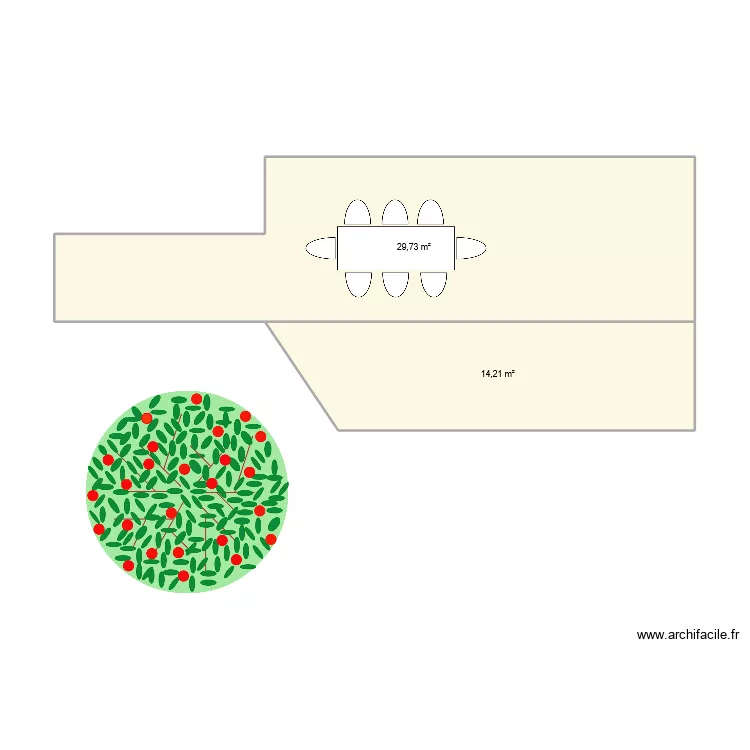 Terasse. Plan de 