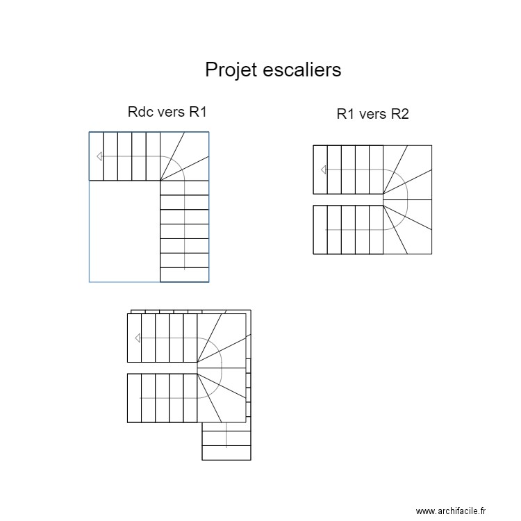 Projet escaliers ANDREO. Plan de 0 pièce et 0 m2