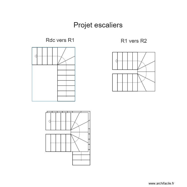 Projet escaliers ANDREO. Plan de 