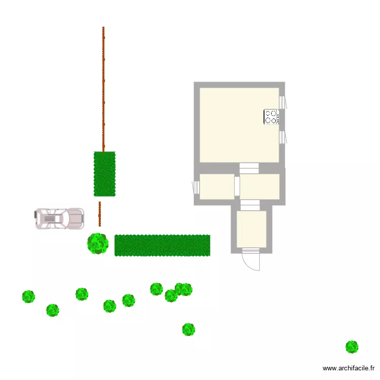 Nia la mia caca . Plan de 