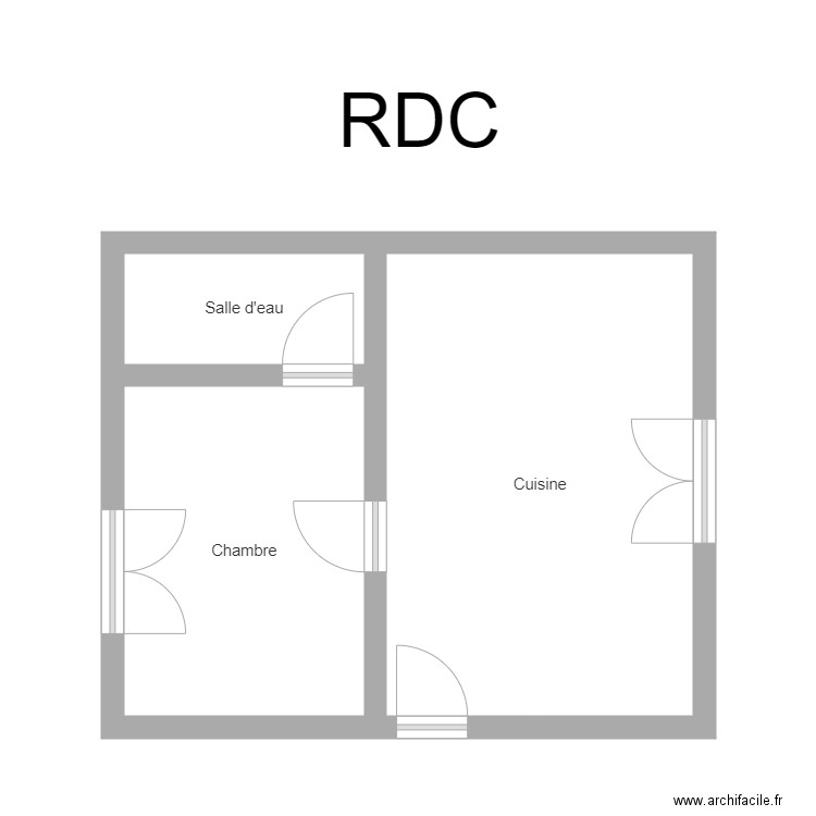 350601063. Plan de 3 pièces et 32 m2