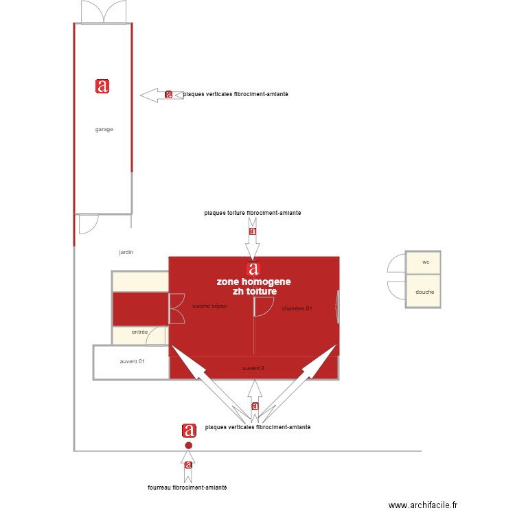 gille am. Plan de 9 pièces et 50 m2