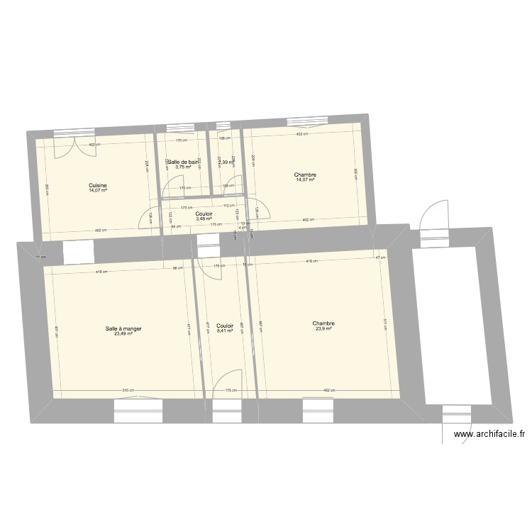 GUILLAUME LECOMTE2. Plan de 11 pièces et 169 m2