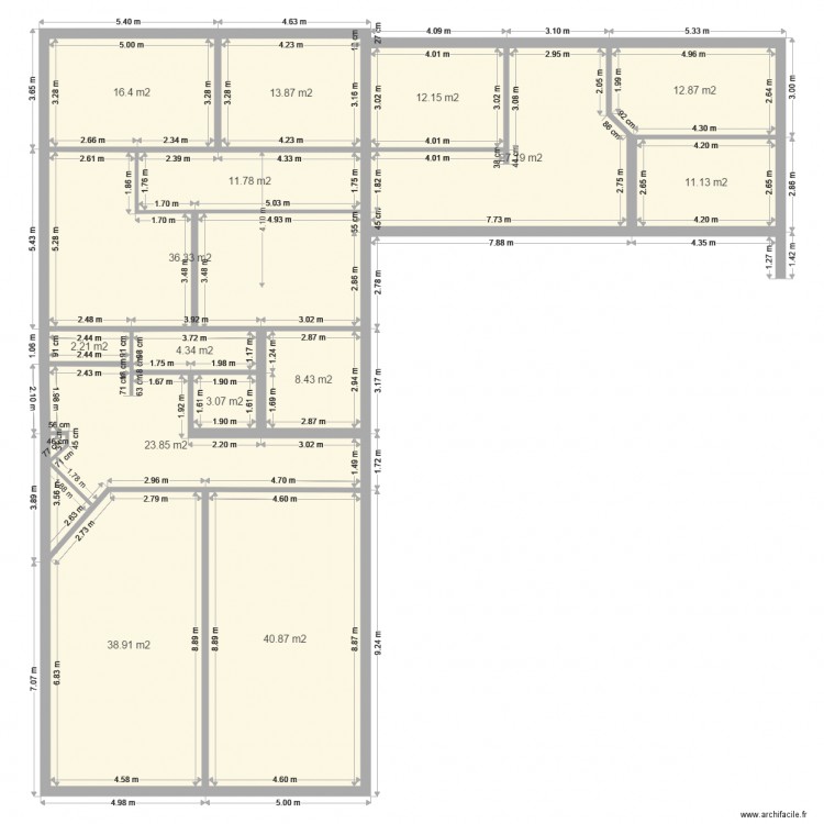 Lasne RDC 0. Plan de 0 pièce et 0 m2