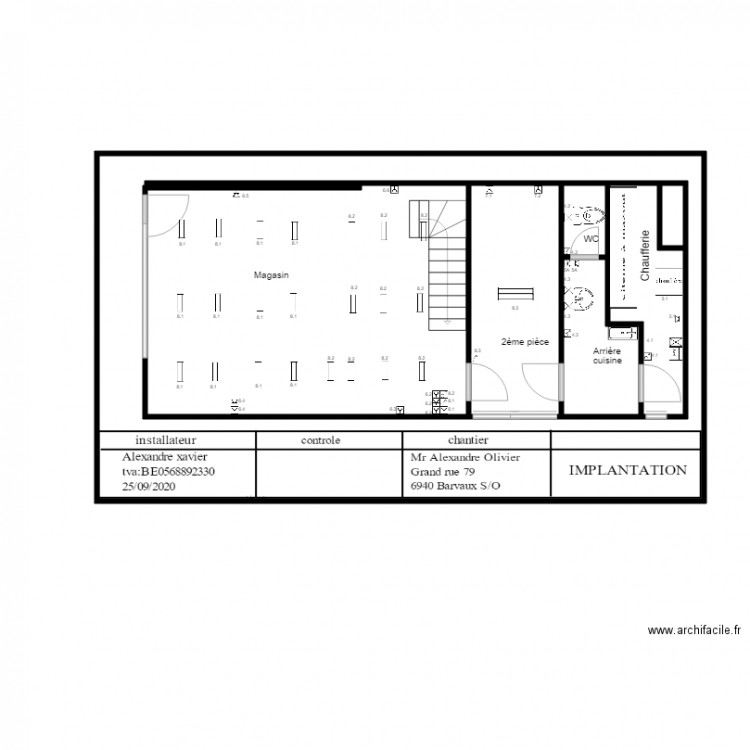 position Alexandre Olivier 2. Plan de 0 pièce et 0 m2